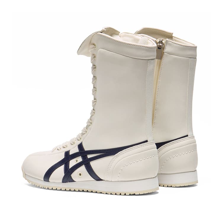 Кроссовки Onitsuka Tiger Mexico 66 BOXING High Топ Повседневная обувь Унисекс Белый и синий цвет - изображение 4