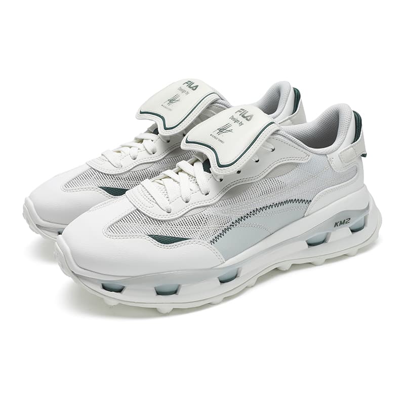 Кроссовки FILA KM2 Low Топ Повседневная обувь Мужская Белая Серая - изображение 3