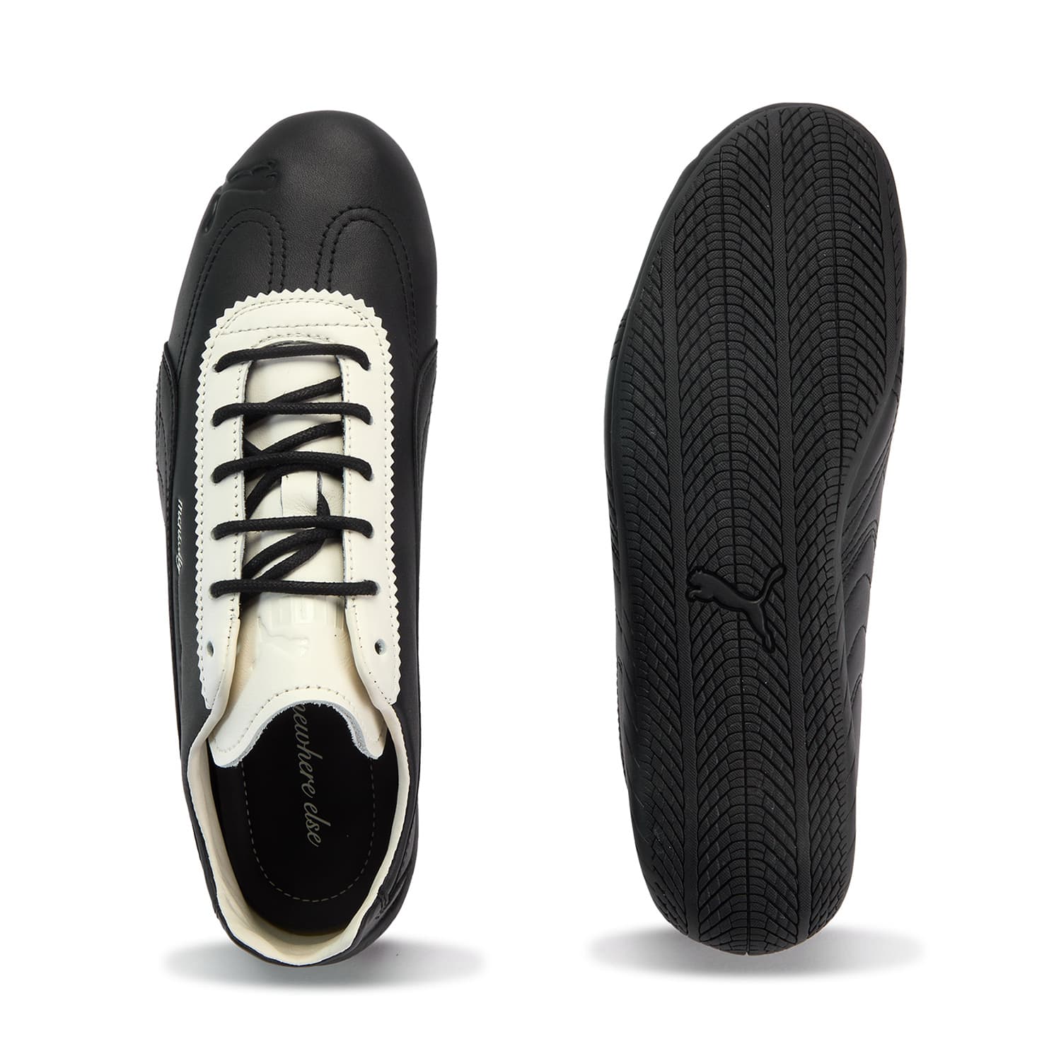 Кроссовки PUMA X Noafterno Speedcat Лицевая коровья кожа Низкий топ Повседневная обувь Унисекс Черный Белый - изображение 5
