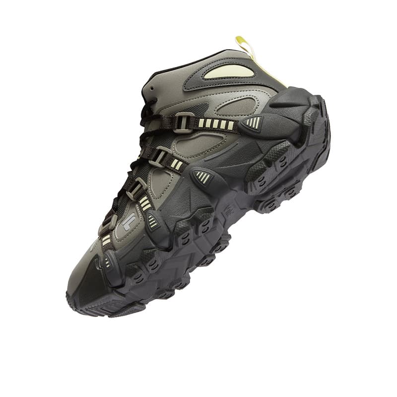 Кроссовки FILA FUSION EXOCET Mountains Shoes MID Топ Повседневная обувь Мужская Зеленая Серая - изображение 5