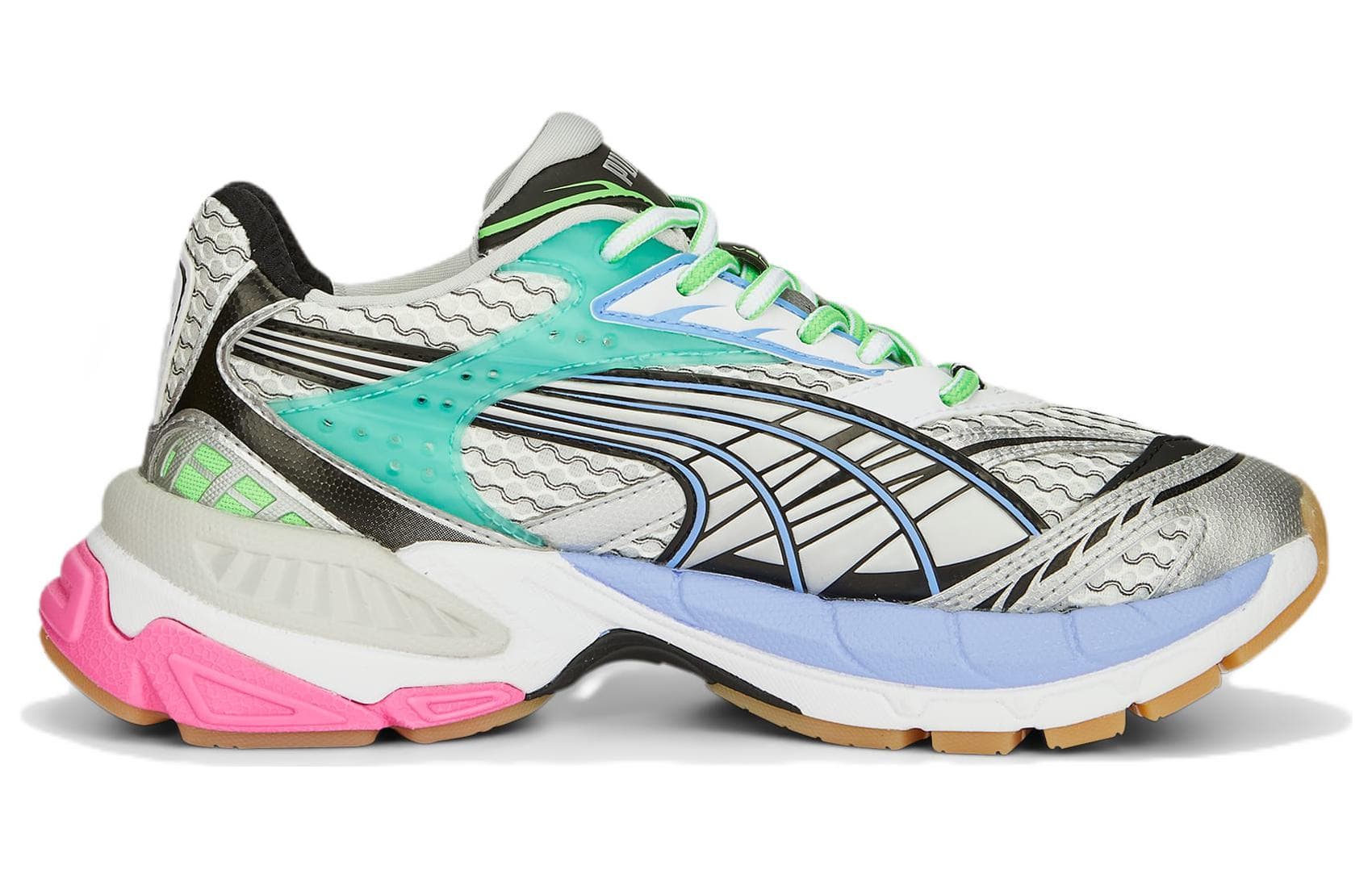 Кроссовки PUMA Velophasis Phased Silver White Pink - изображение 2