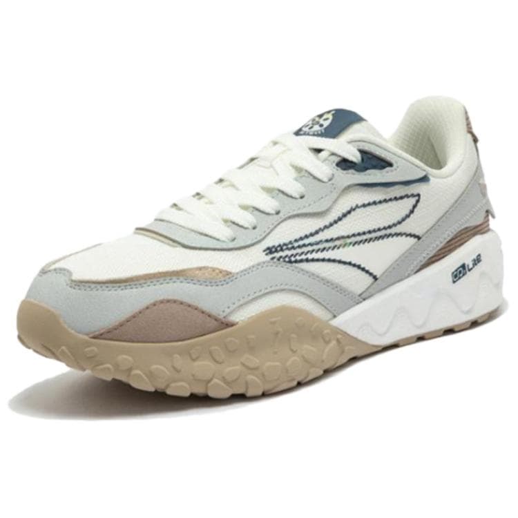 Кроссовки 361° Crispy Cake 2 Противоскользящие Аbrasion-Resistant Низкие Кеды Мужские Белые Серые - изображение 2