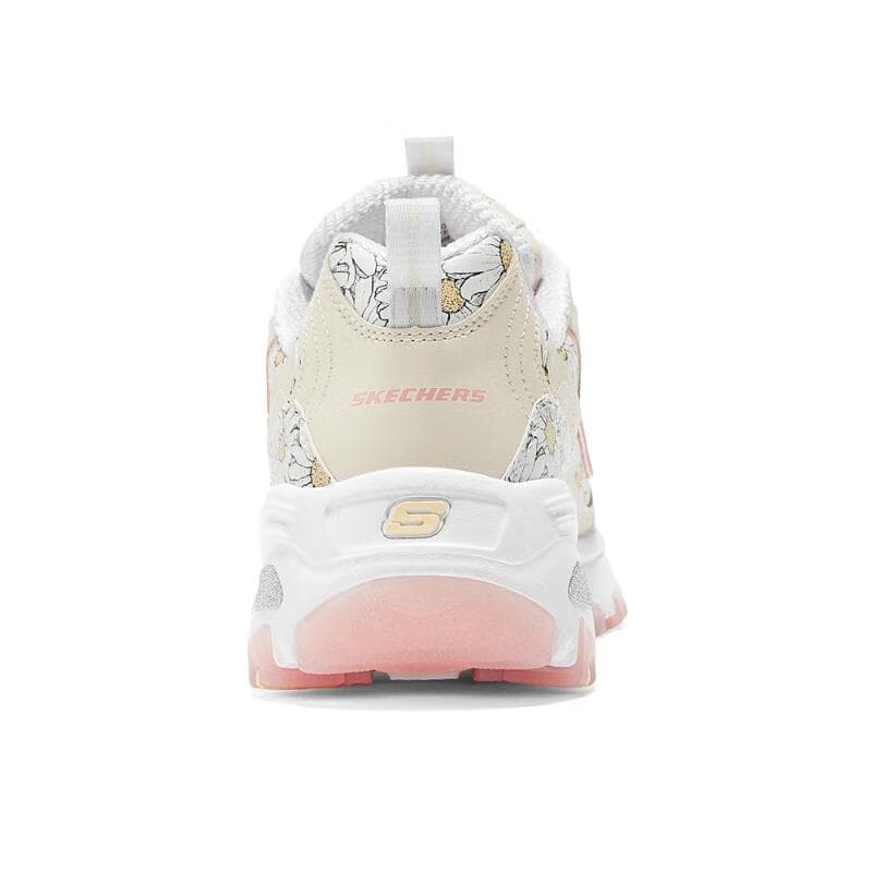 Кроссовки Skechers D'Lites Износостойкие Низкие повседневные кроссовки Женские Бежевый Белый Розовый - изображение 5