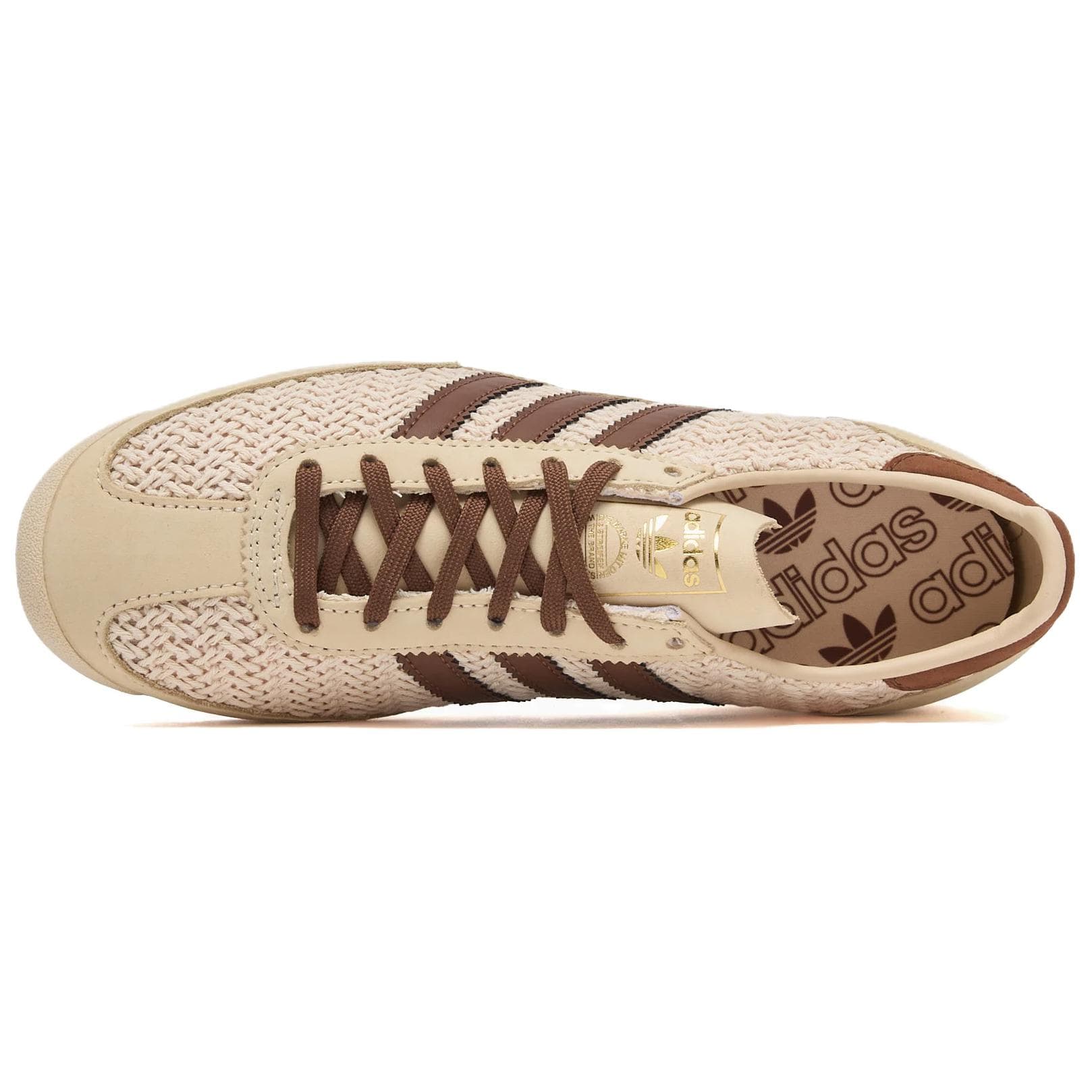 Кроссовки Adidas Originals SL 72 OG Устойчивая к истиранию Низкая Повседневная Обувь Женская Бежевая - изображение 5
