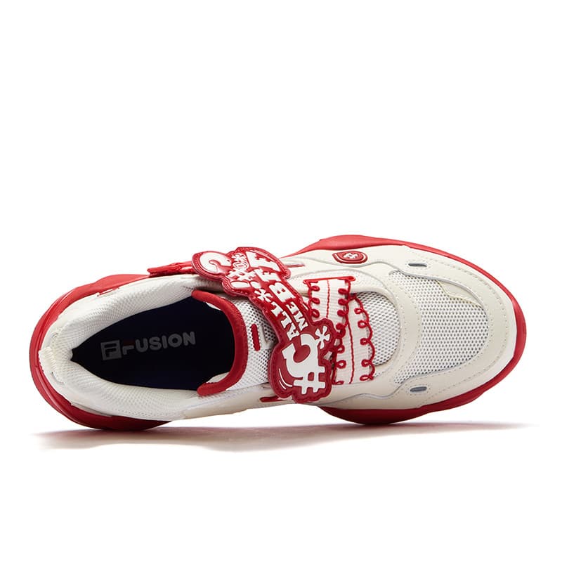 Кроссовки FILA FUSION EVA SLIM Waterdrop Shoes Черная Цветовая схема Амортизация Низкий Топ Повседневная обувь Женская - изображение 4