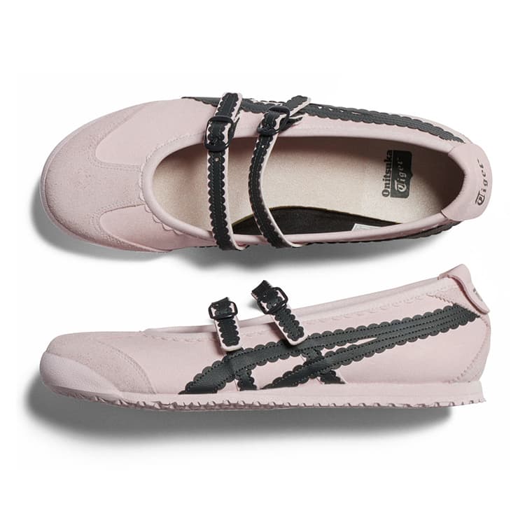 Onitsuka Tiger MEXICO 66 TGRS Тонкие и без объема Туфли Мэри Джейн Женские Розовый - изображение 5