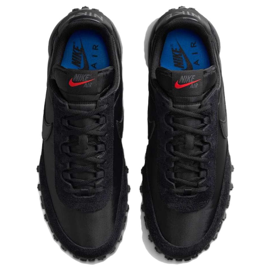 Кроссовки Nike Air MAX Waffle Racer Кожа Низкий Верх Повседневная Обувь Унисекс Черный - изображение 4