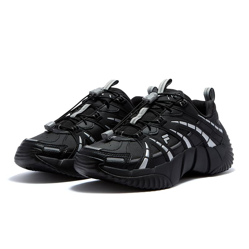 Кроссовки FILA FUSION BONE II Vertebra Shoes 2 Текстиль Синтетическая кожа Низкий верх Повседневная обувь Женская Черная - изображение 3