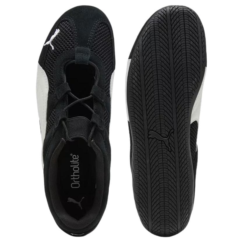 Кроссовки PUMA Speedcat Go Износостойкий Дышащий Низкий Верх Повседневная Обувь Женская Черная - изображение 5