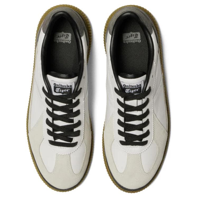 Кроссовки Onitsuka Tiger Delecity Противоскользящая Устойчивая к истиранию Низкий Верх Повседневная Обувь Унисекс Белый Черный - изображение 5