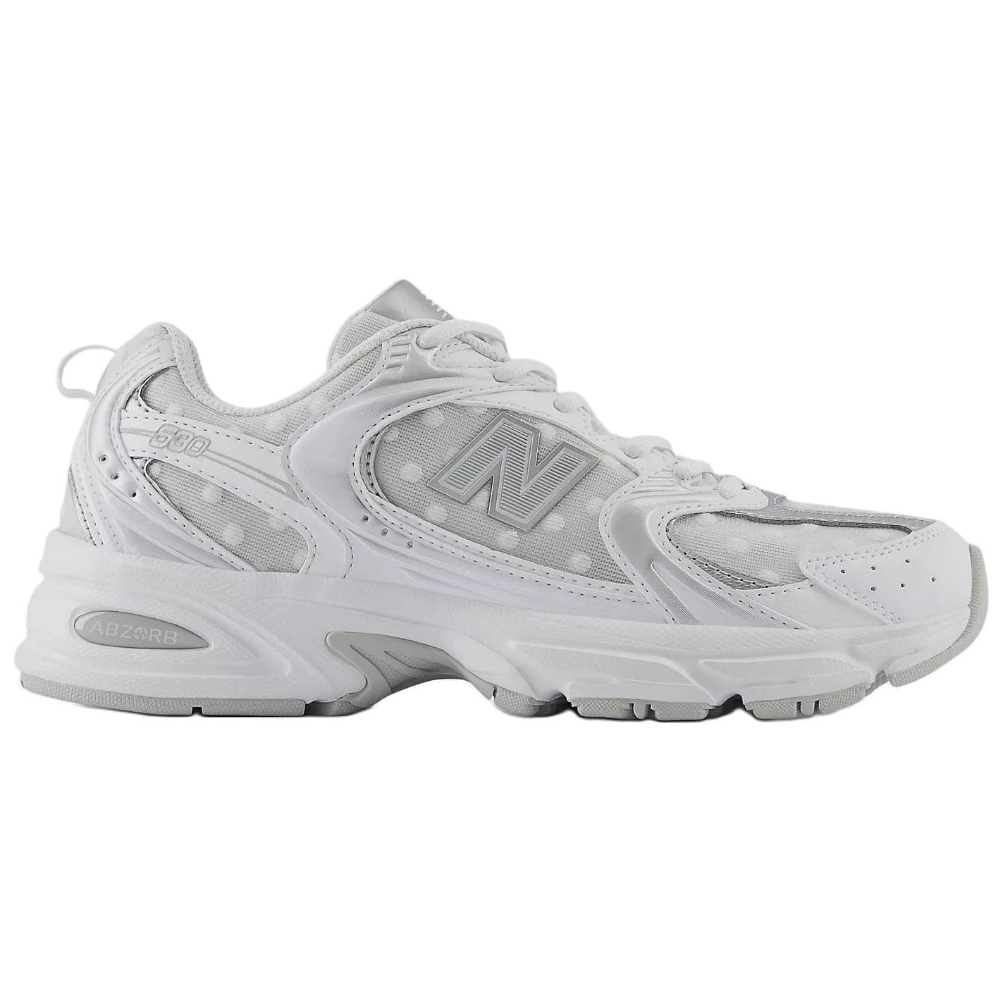 Кроссовки New Balance NB 530 Устойчивый к истиранию Низкий топ Повседневная обувь Унисекс Белый Серебряный - изображение 2