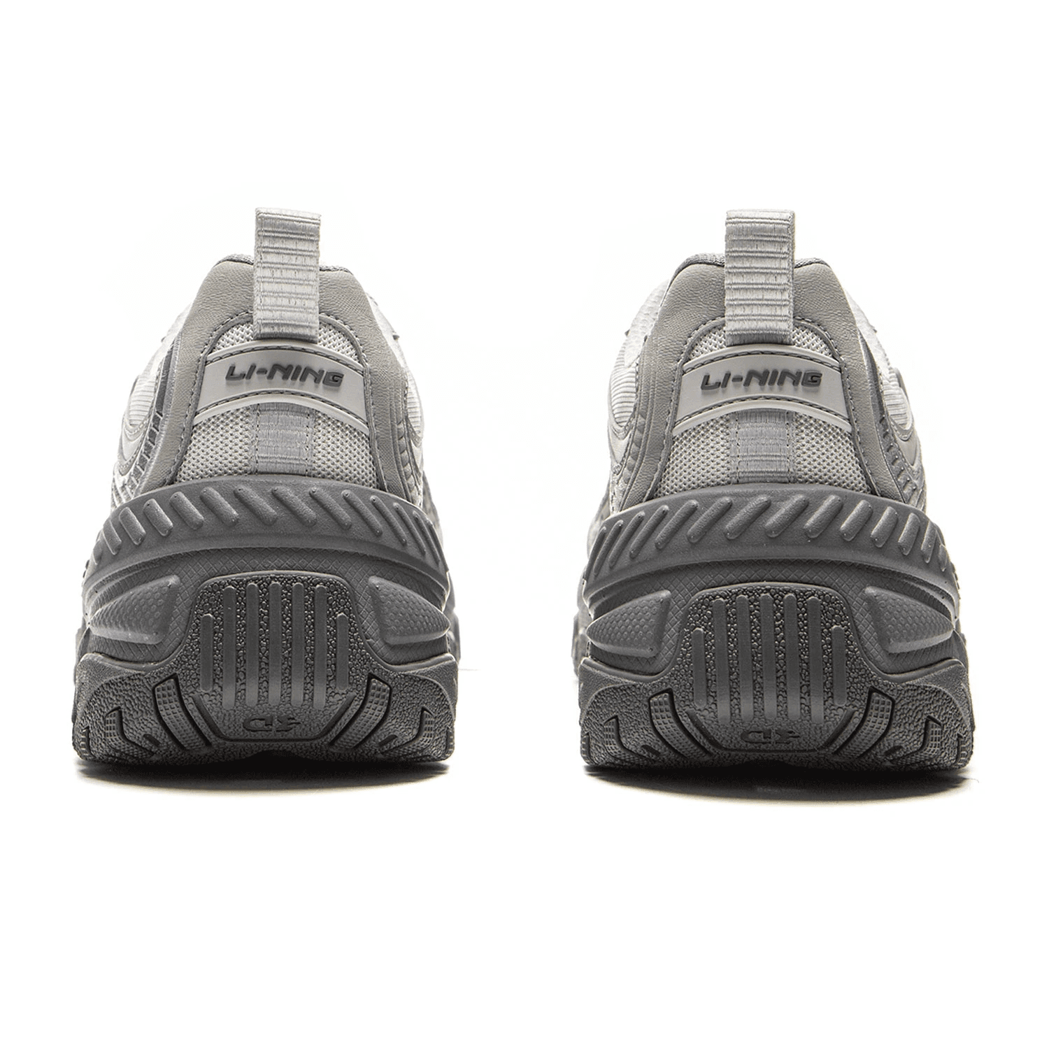Кроссовки Li NING Коричневый сахар Амортизация Oтскок Дышащий Low Топ Повседневная обувь Мужской Бело-серый - изображение 6