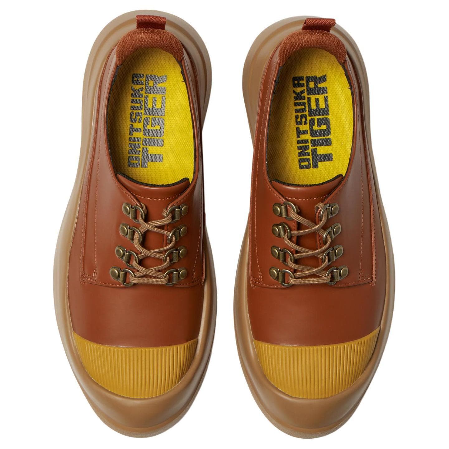 Кроссовки Onitsuka Tiger Противоскользящая устойчивая к истиранию низкий верх повседневная обувь унисекс коричневый - изображение 4