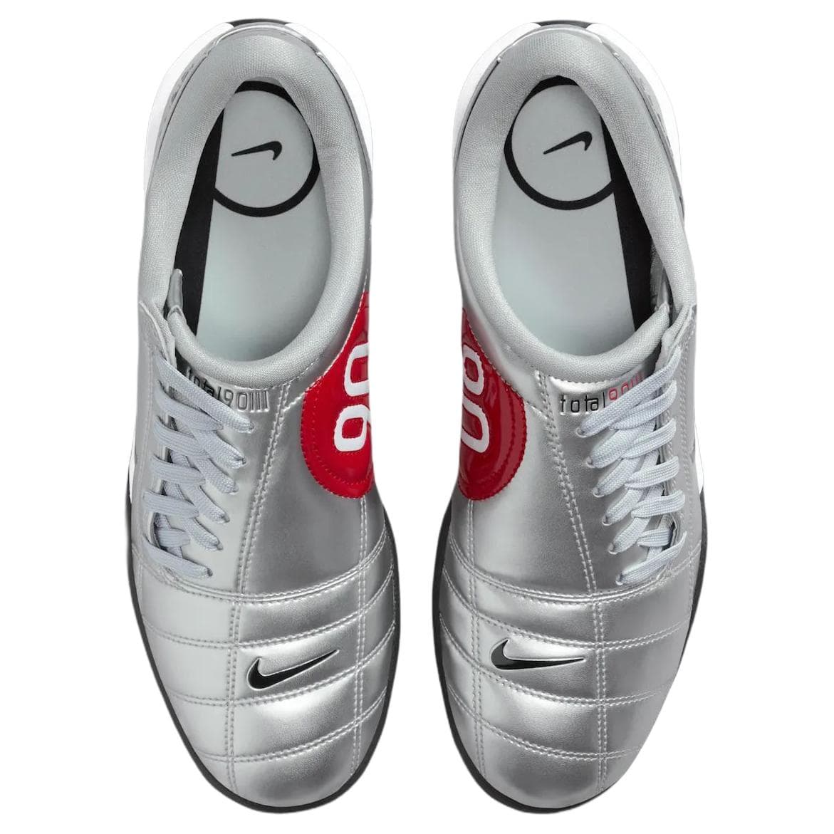 Кроссовки для футбола NIKE Total 90 III IC In Женские футбольные бутсы Серебряные - изображение 4