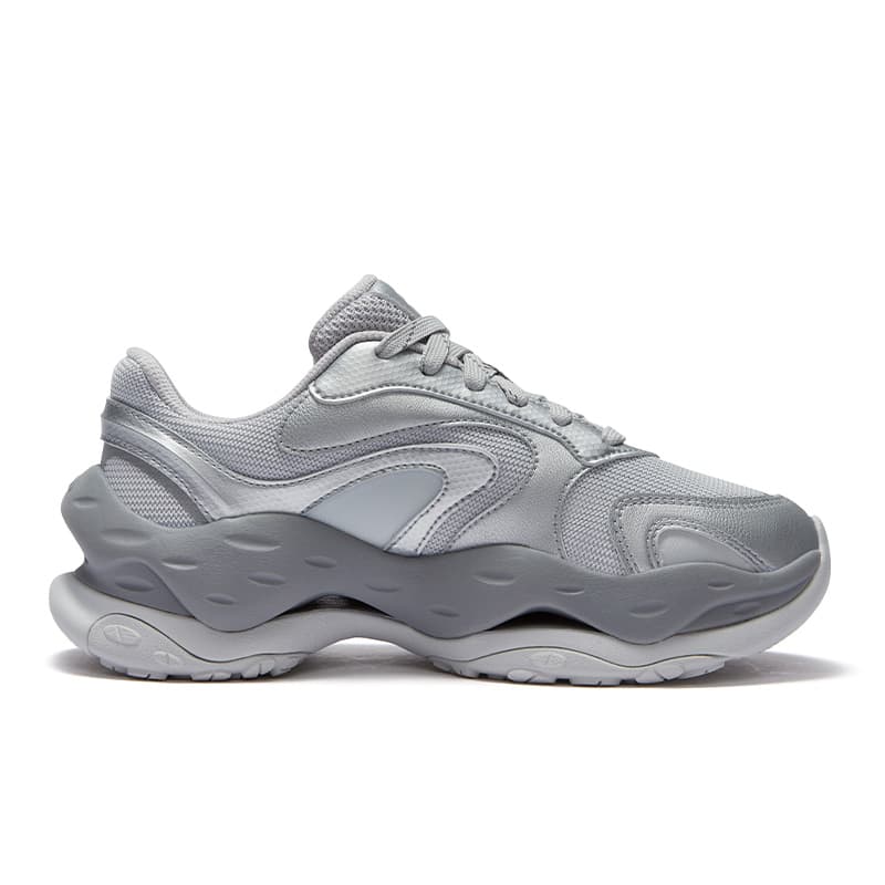 Кроссовки FILA FUSION CHEESE DX Сыры Устойчивые к истиранию Низкие Повседневные Женские Кроссовки Лунный Камень Серый - изображение 2