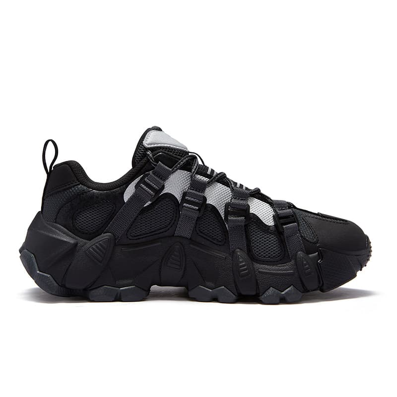 Кроссовки FILA FUSION exocet ii Текстиль Синтетическая кожа Дышащий Низкий верх Повседневная обувь Женский Черный Серый - изображение 2