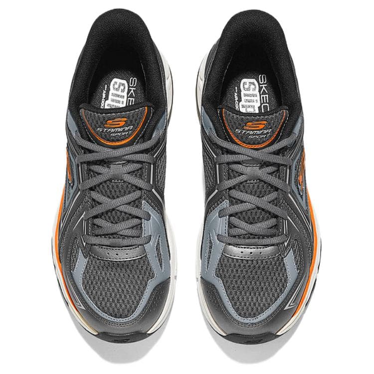 Кроссовки Skechers Серебряный Панель Устойчивый к истиранию Легкий Износостойкий и Низкий Верх Повседневная Обувь Мужская - изображение 3