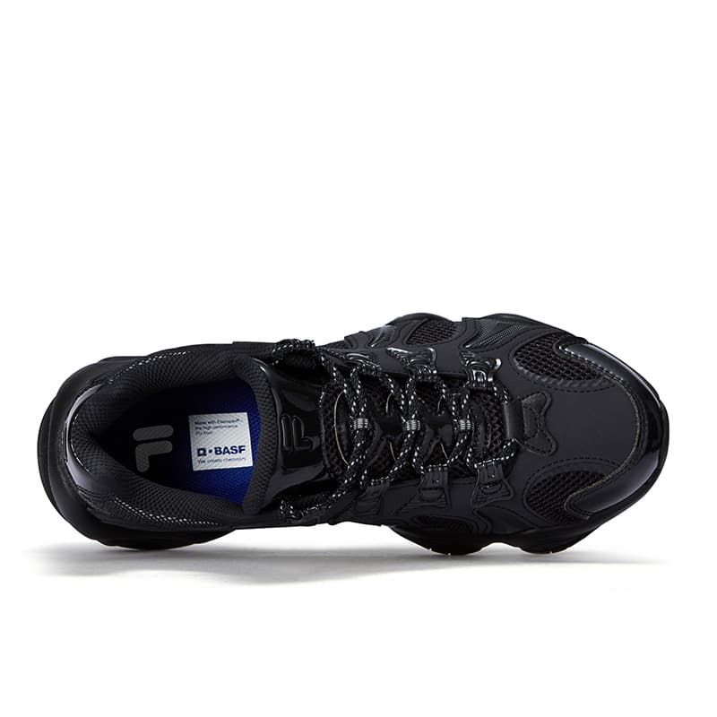 Кроссовки FILA FUSION Jagger 2050 Когтеточные туфли Низкий Топ Повседневная обувь Женская Скачущий конь Черный - изображение 3