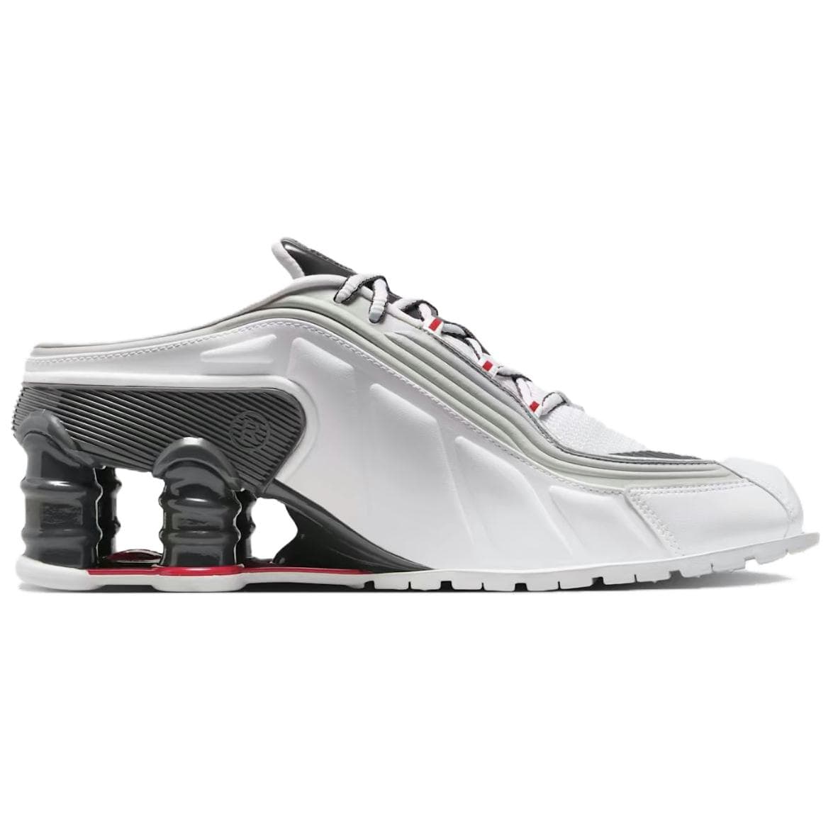 Кроссовки Martine Rose X Nike Shox MR4 Low Топ Повседневная обувь Женская Серебряная - изображение 2