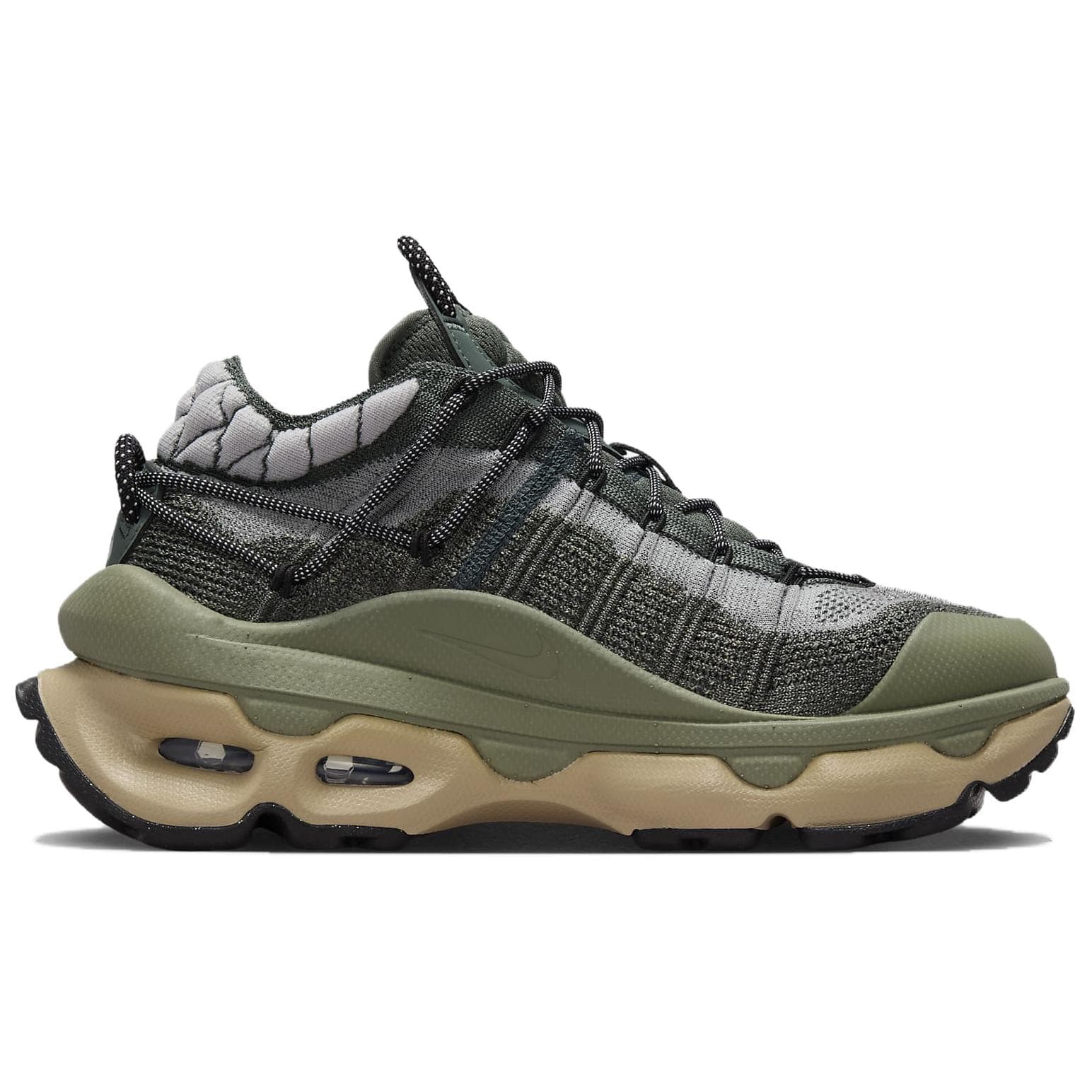 Кроссовки Nike Air Max flyknit VENTURE Устойчивая к истиранию Низкая Повседневная Обувь Женская Зеленая - изображение 2