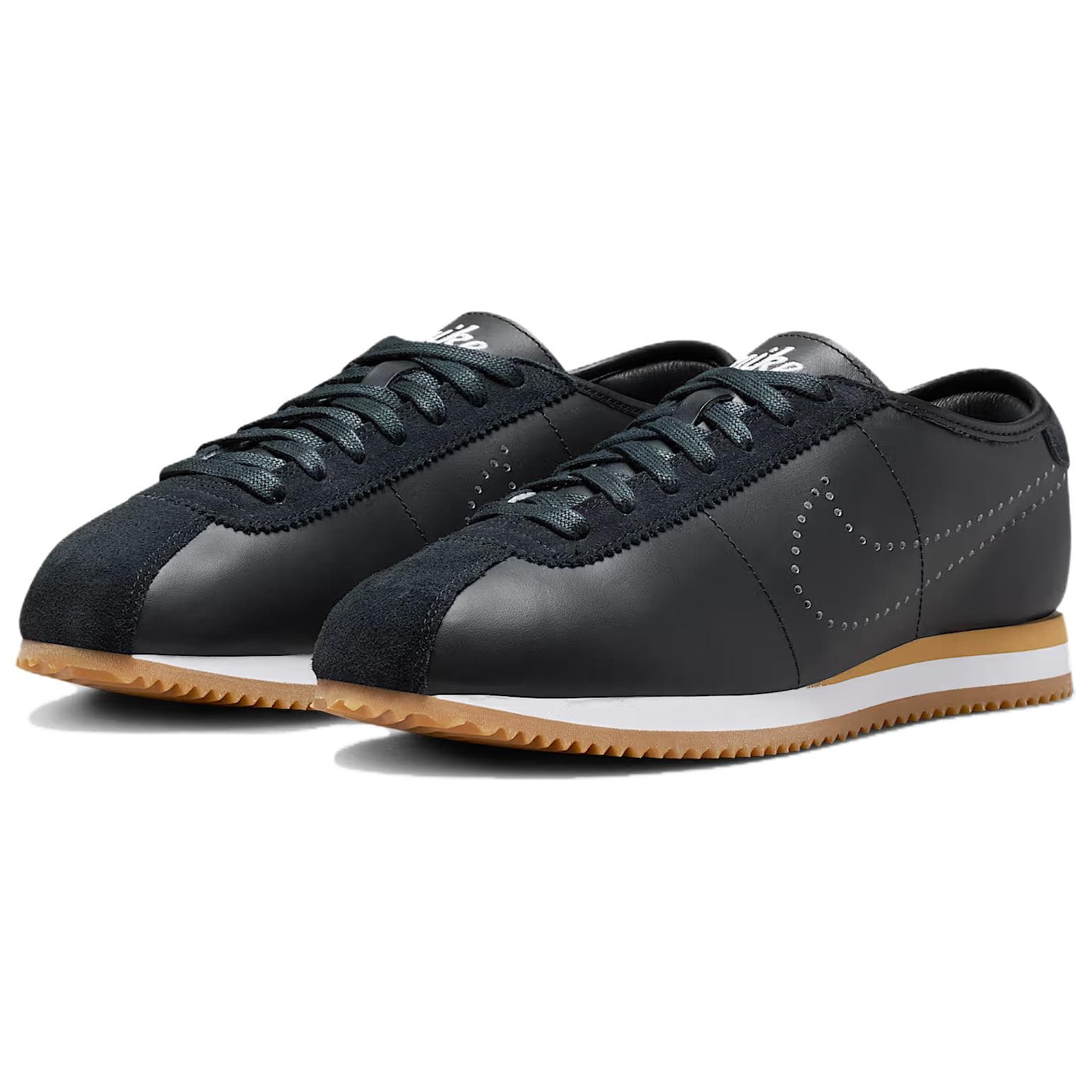 Кроссовки Nike Cortez Повседневная обувь Женская Черная - изображение 3