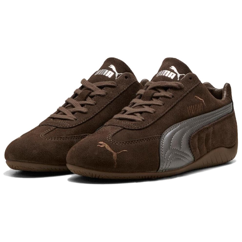 Кроссовки PUMA Speedcat Комфортный Низкий Топ Повседневная Обувь Мужская Коричневый - изображение 3