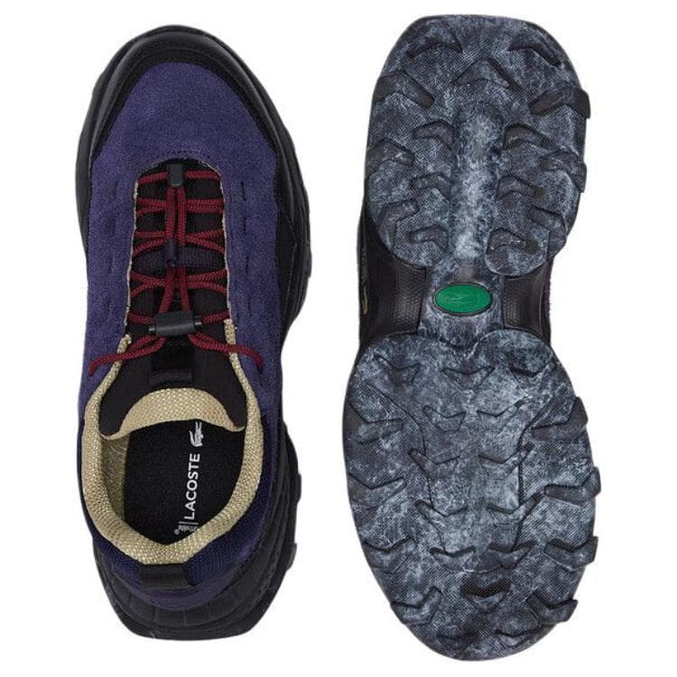 Кроссовки LACOSTE Artificial Suede Низкий Топ Повседневная Обувь Мужская Темно-Синий - изображение 5