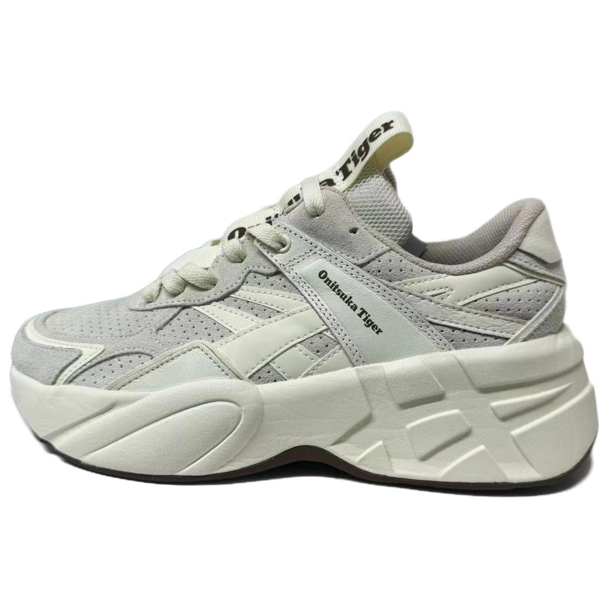 Кроссовки Onitsuka Tiger Высота Увеличивающая Низкие Повседневные Кроссовки Унисекс Экрю - изображение 1