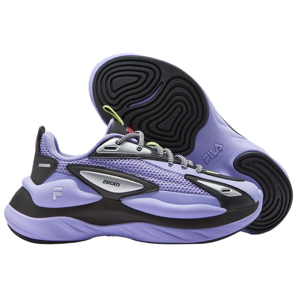 Кроссовки Дукати x FILA FUSION BUZZARD Meteorite Shoes Повседневная обувь Женская Фиолетовая - изображение 4