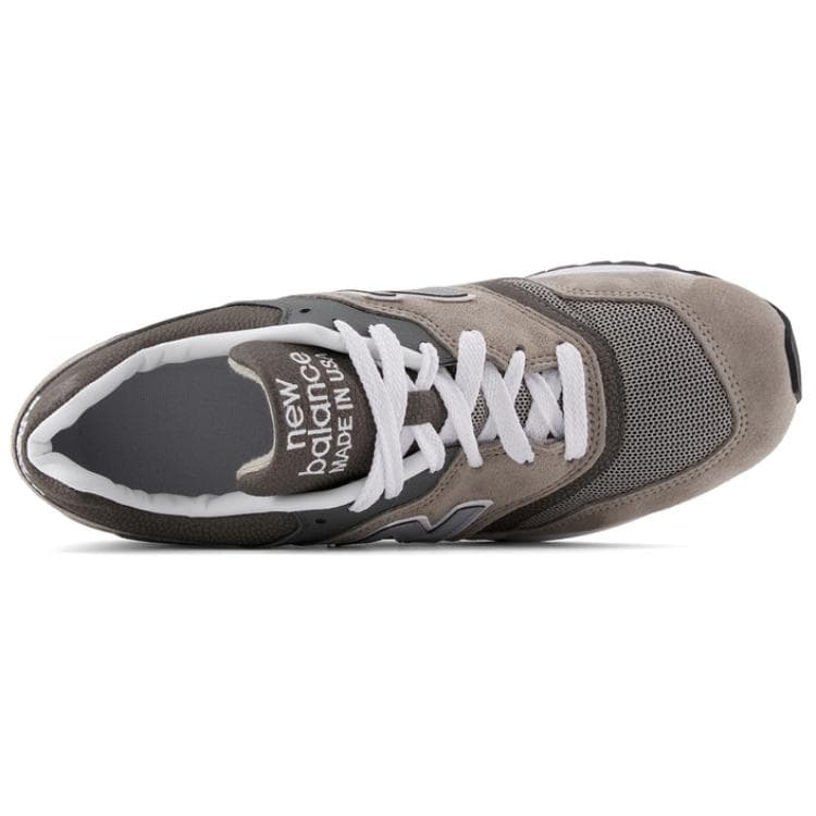 Кроссовки New Balance Сделано в США Устойчивый к истиранию Низкий верх Повседневная обувь Унисекс Коричневый - изображение 3