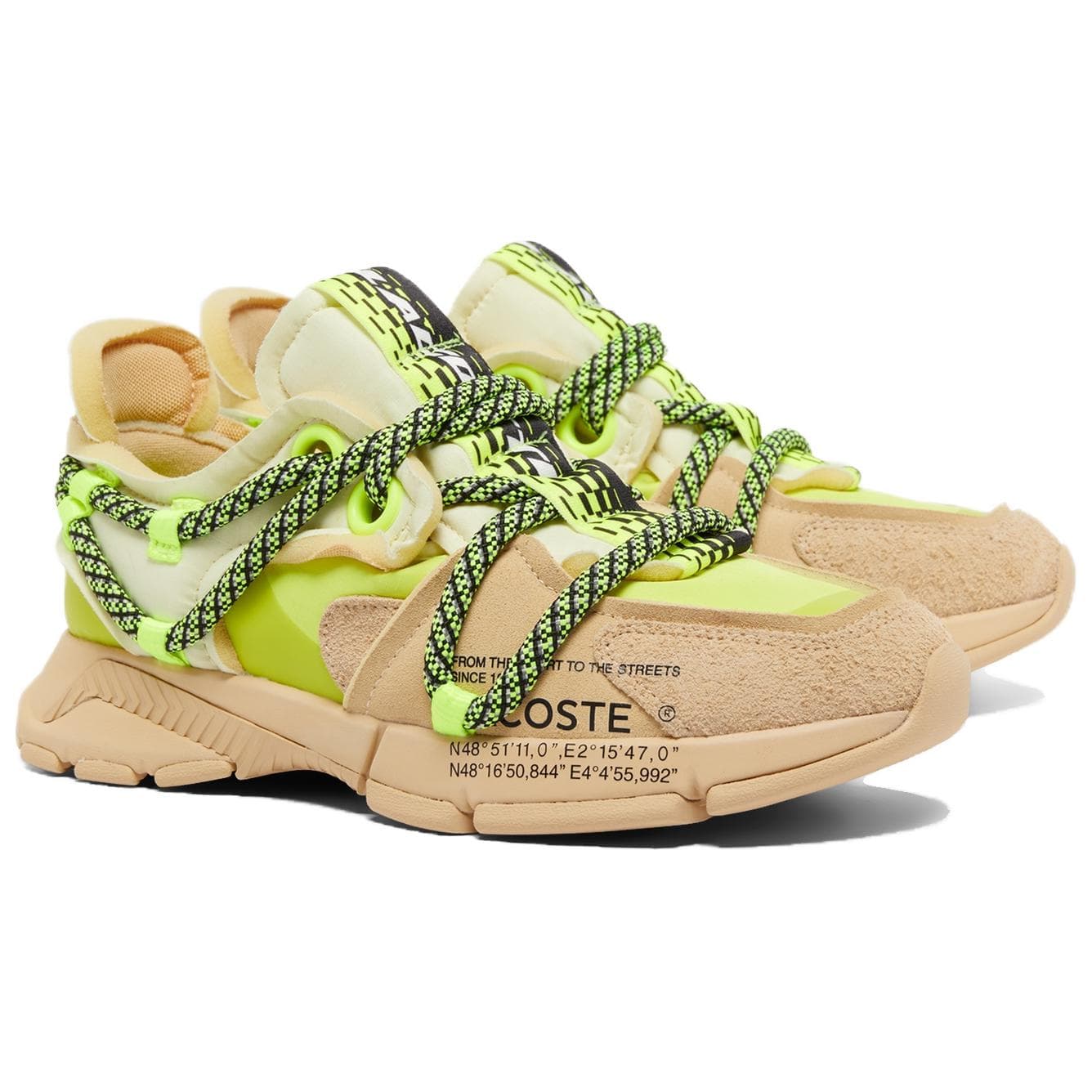 Кроссовки LACOSTE L003 Active Runway Противоскользящая Низкая Повседневная Обувь Мужская Зеленая - изображение 2