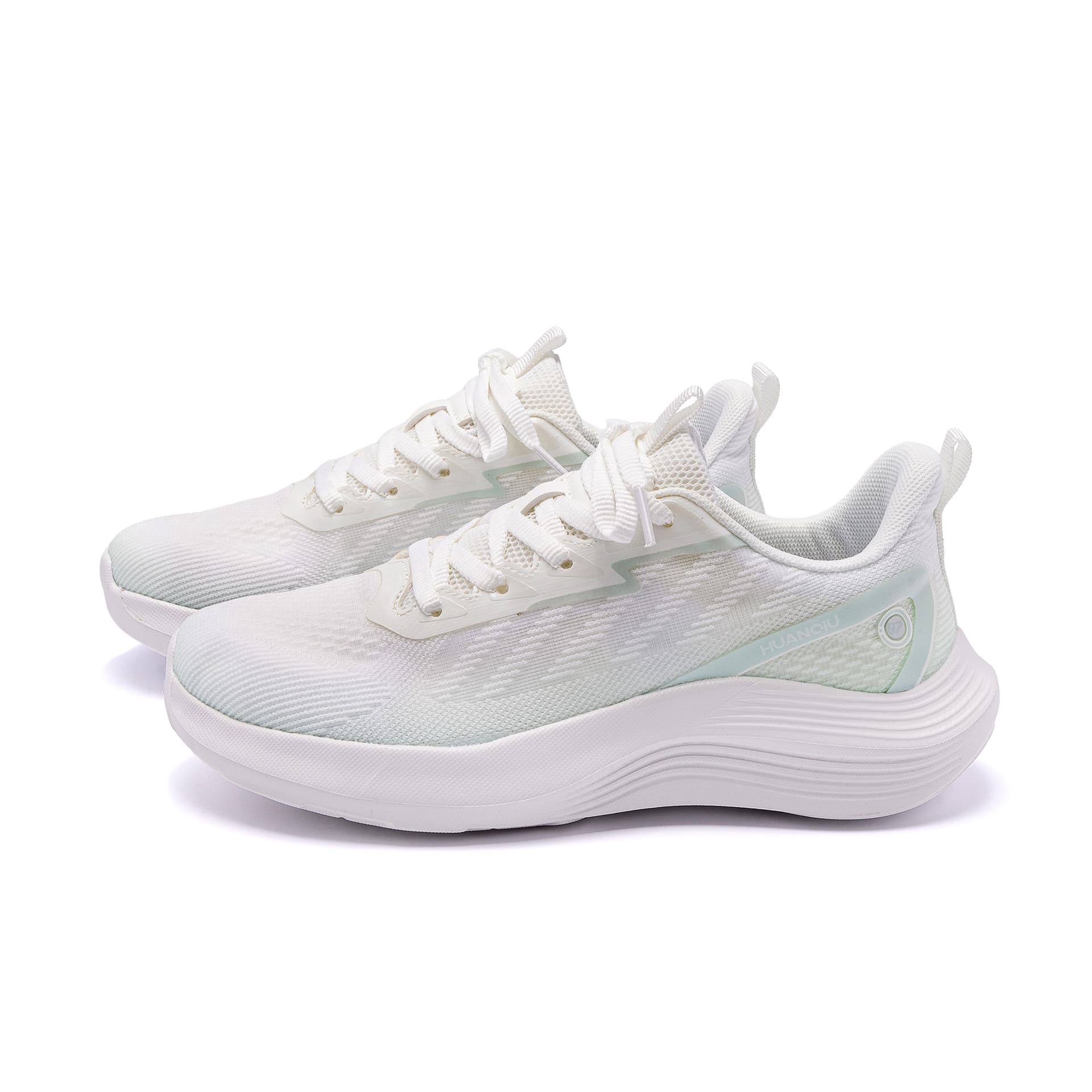 Кроссовки HUANQIU Low Топ Повседневная обувь Women's White Зелёный - изображение 10