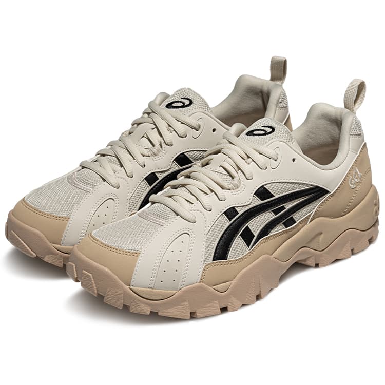 Кроссовки Asics Gel Truck Low Top Повседневная обувь Унисекс Бежевый Черный - изображение 3