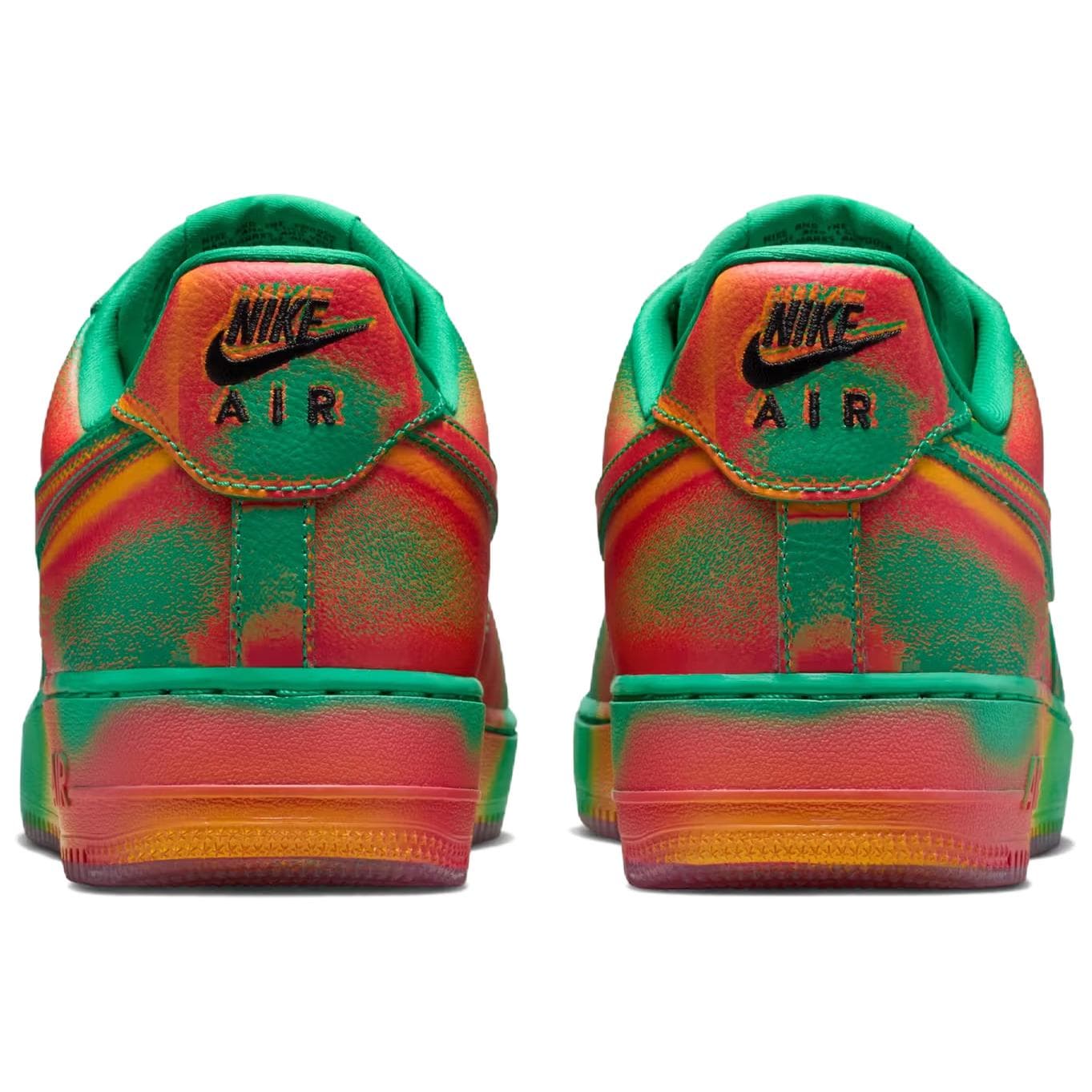 Кроссовки Nike Air Force 1 Дышащая Скейтборд Обувь Мужская Зеленая Оранжевая - изображение 5