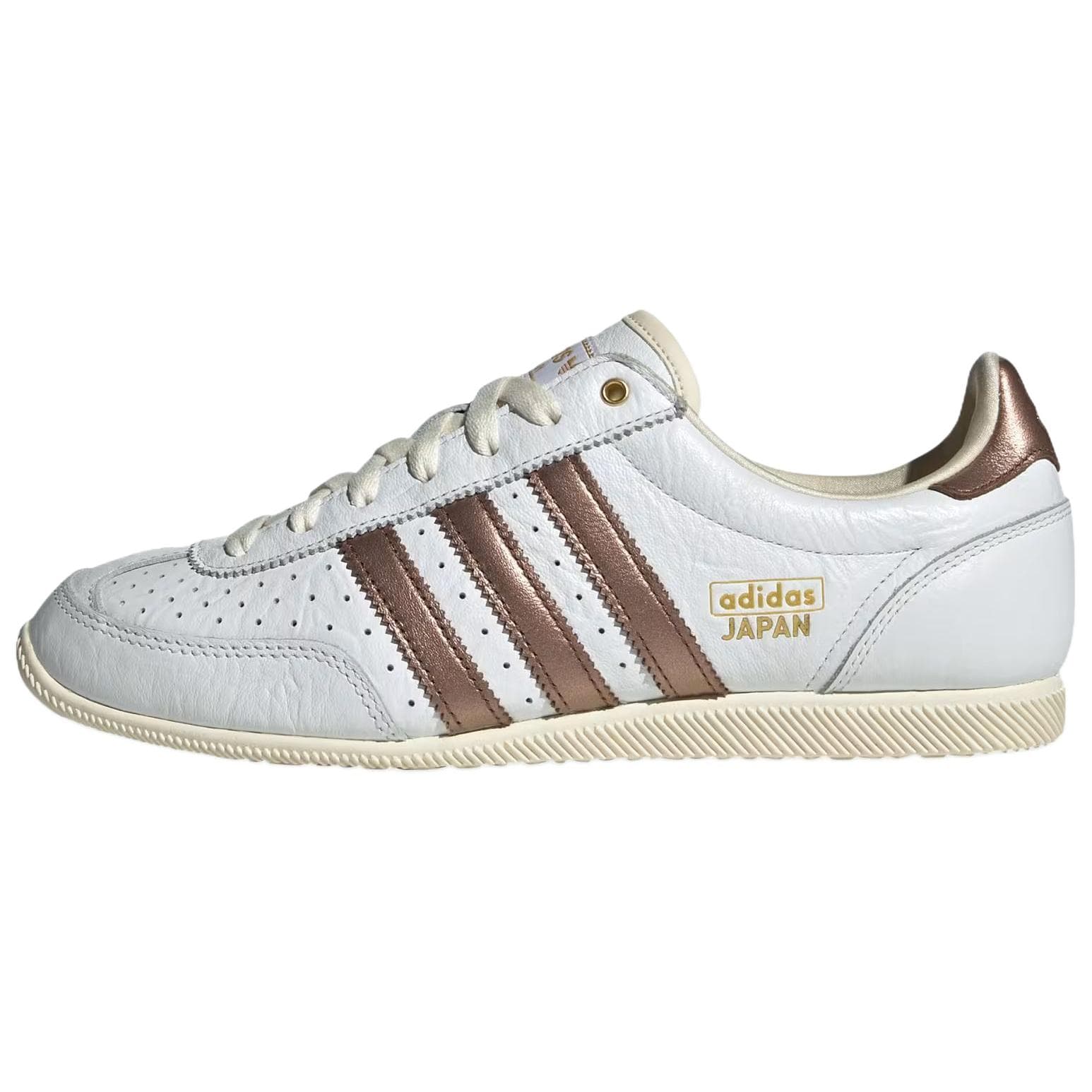 Кроссовки Adidas Originals Япония Устойчивая к истиранию Низкая Повседневная Обувь Женская Белый Коричневый - изображение 1
