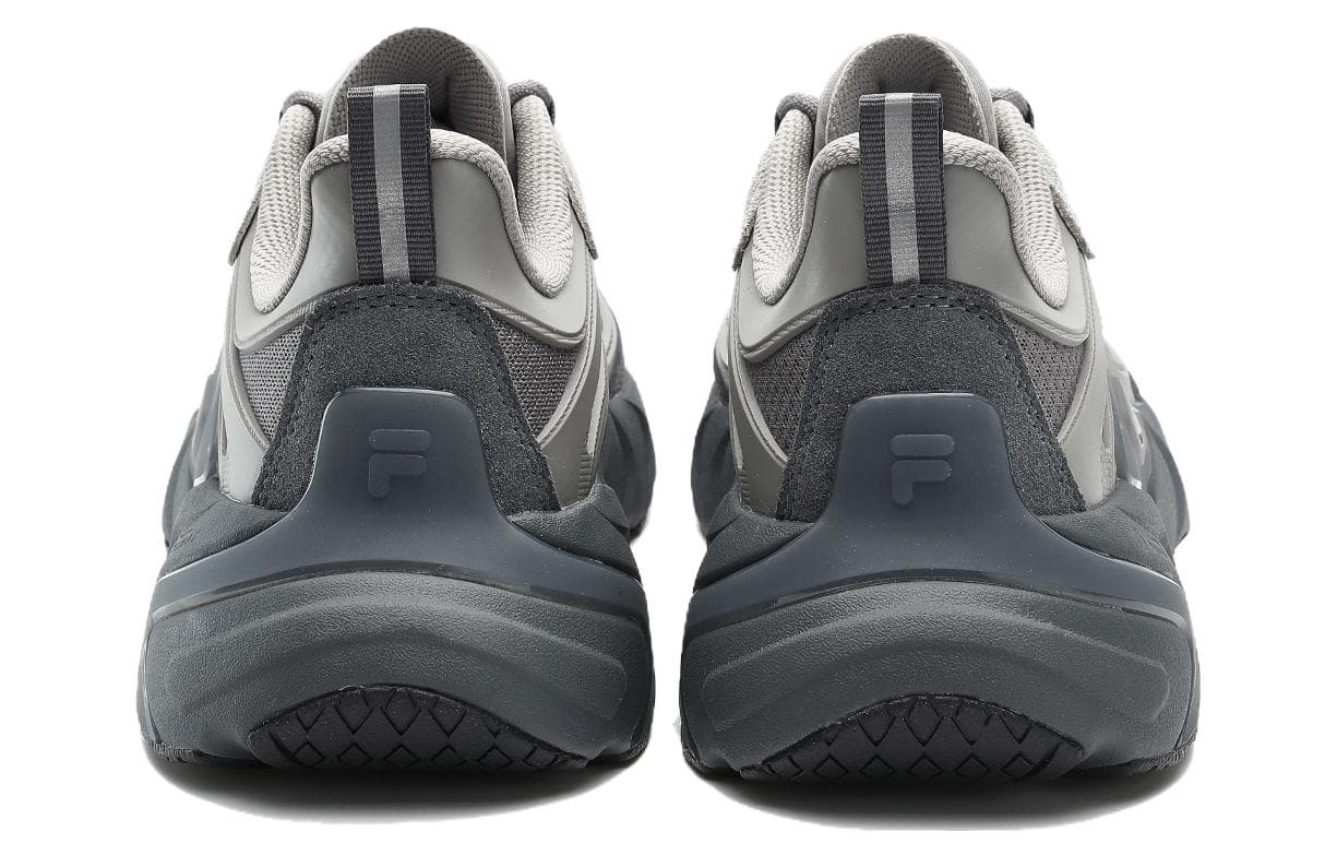 Кроссовки FILA FUSION Ray 4 Текстиль Спилок коровьей кожи Низкий топ Повседневная обувь Мужская Серый Белый - изображение 4