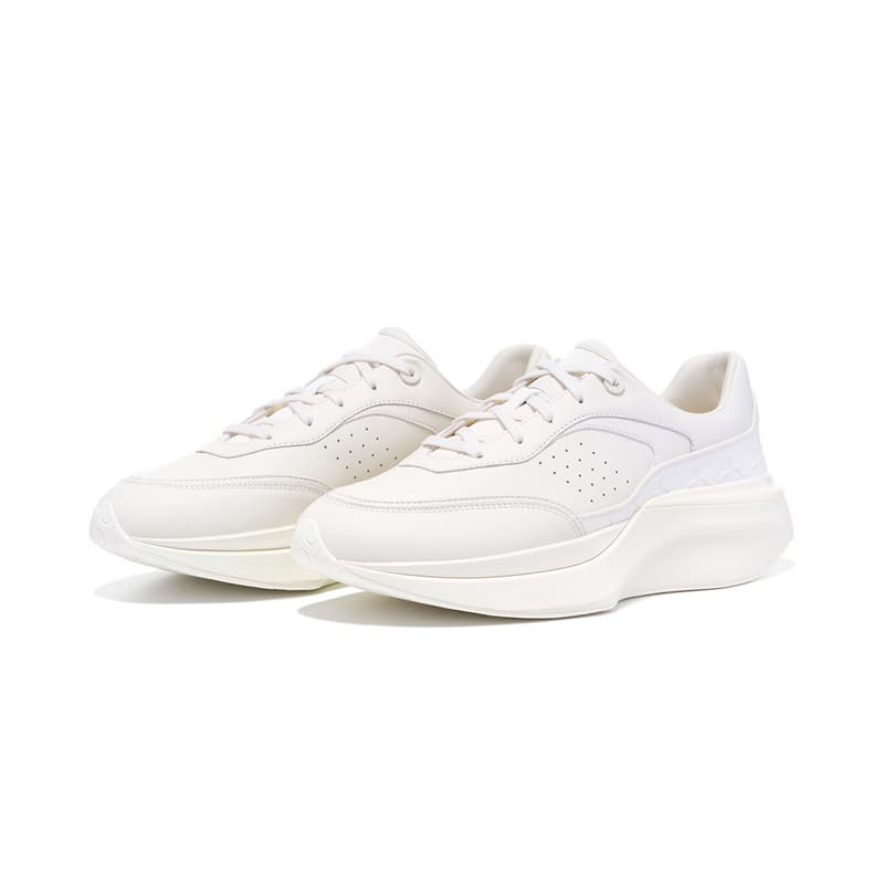Кроссовки LI-NING 1990 Удобные повседневные кроссовки Увеличение роста Лоу-топы Офис/Повседневный Мужской Экрю - изображение 2