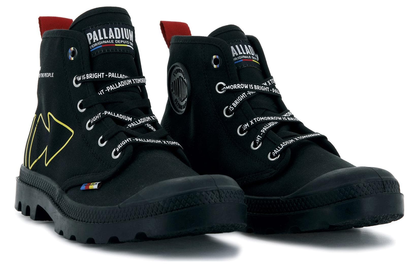 Кроссовки Palladium Pampa Универсальные удобные противоскользящие износостойкие хай-топы повседневные унисекс черные - изображение 3