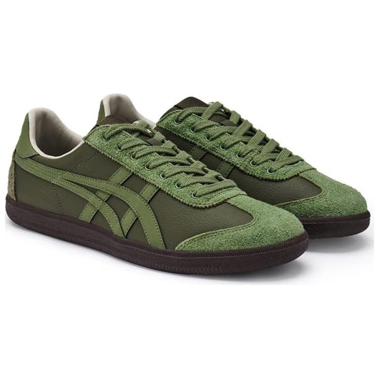 Кроссовки Onitsuka Tiger Tokuten Low Casual Обувь Унисекс Зеленая - изображение 2