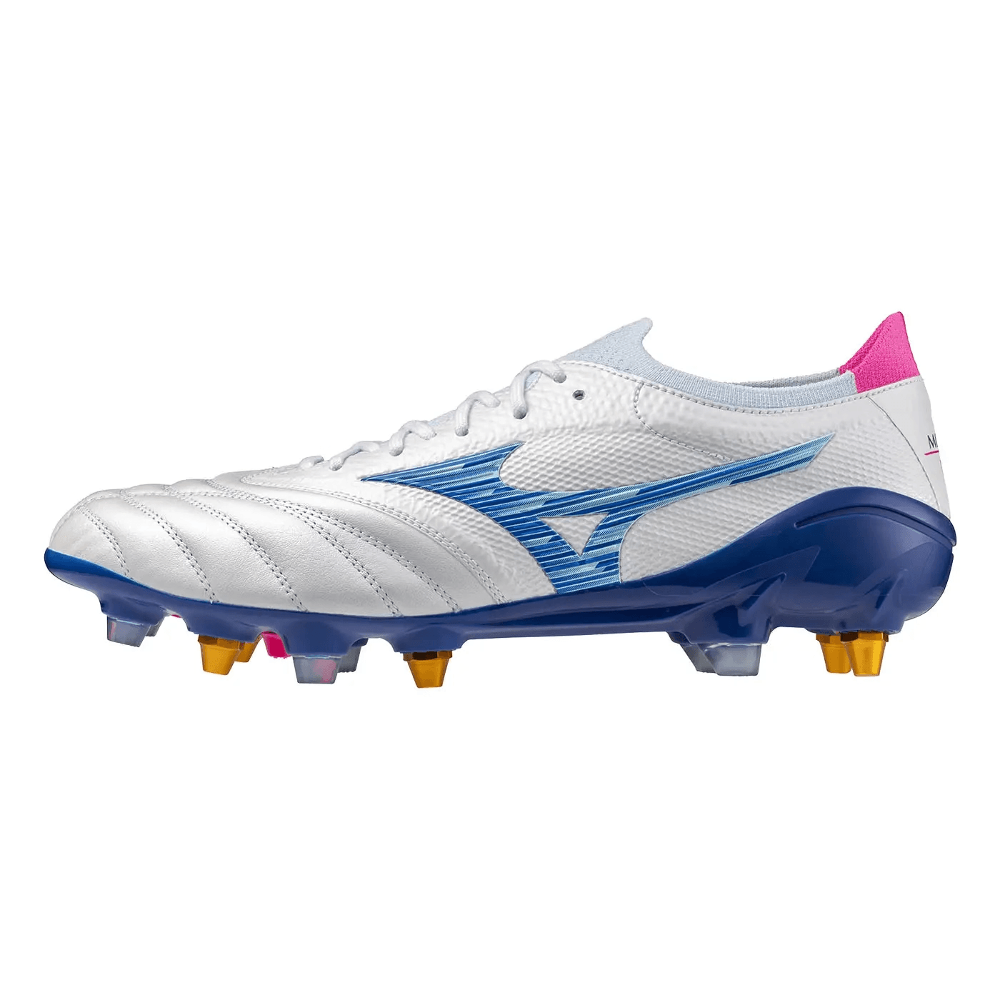 Кроссовки для футбола Mizuno Morelia Neo 4 Мужские футбольные бутсы устойчивые к истиранию белые и синие - изображение 1