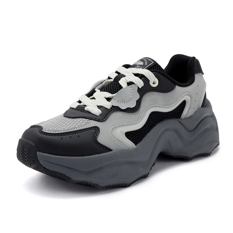Кроссовки 361° Dumpling Shoes противоскользящие устойчивые к истиранию низкий верх повседневная обувь женский обсидиановый черный - изображение 2