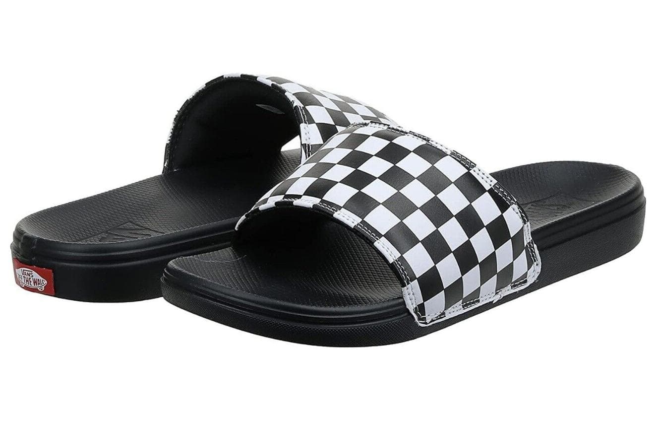 Сандалии Vans La Costa Slide-On Black White - изображение 4