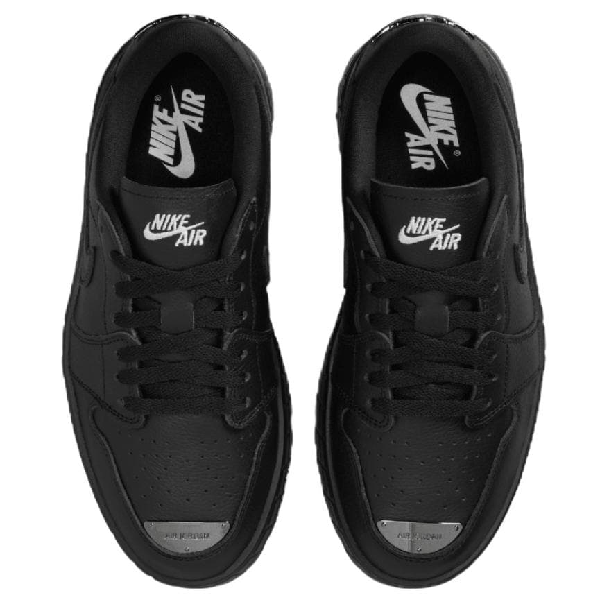 Кроссовки Jordan Air Jordan 1 Кожа Дышащий Low Топ Повседневная обувь Женские Черный - изображение 4