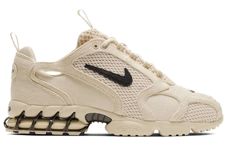 Кроссовки Stussy x Nike Air Zoom Spiridon CG 2 Desert Yellow - изображение 2