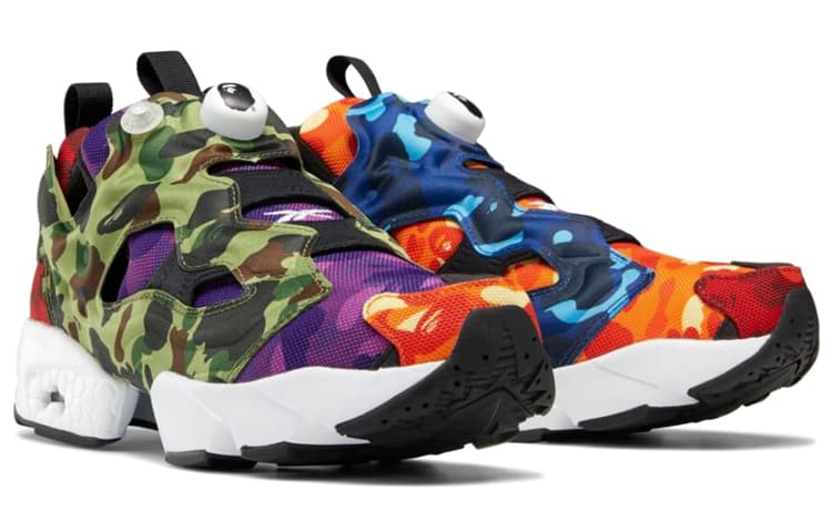 Кроссовки A BATHING APE x Reebok Instapump Fury "Multi-Camo" - изображение 3