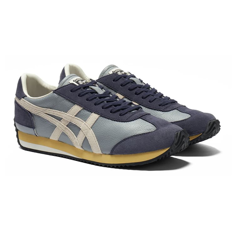 Кроссовки Onitsuka Tiger CALIFORNIA 78 VIN Низкий Топ Повседневная Обувь Унисекс Синий Серый - изображение 3