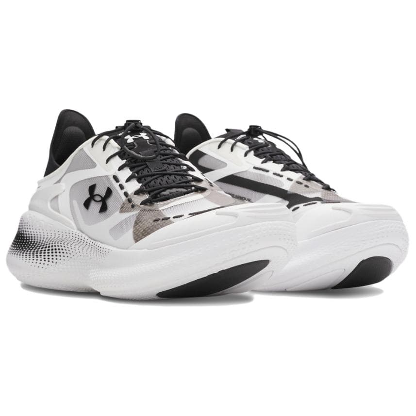 Кроссовки Under Armour Echo Low Повседневная обувь унисекс Белый Черный Серый - изображение 3