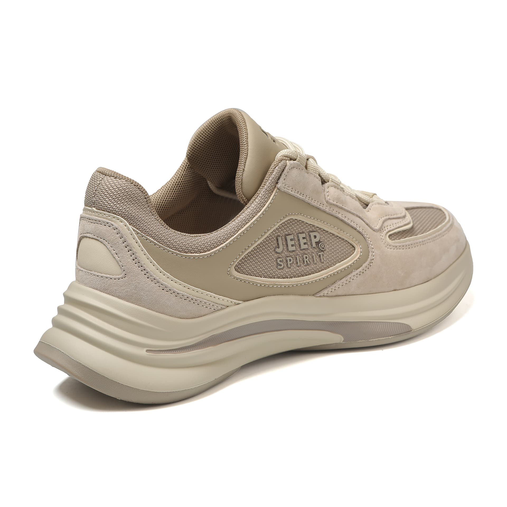 Кроссовки JEEP SPIRIT Низкий топ Повседневная обувь Мужская Светло-песочный - изображение 4