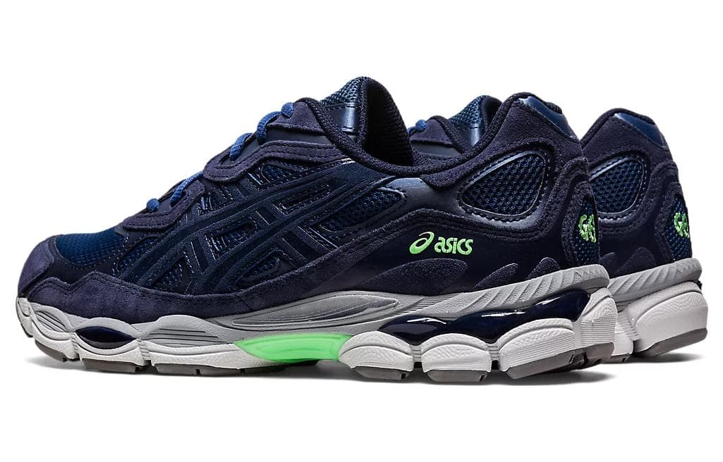 Кроссовки Asics Gel NYC Сетчатая ткань кожа искусственная замша амортизация низкий топ повседневная обувь мужской морской синий - изображение 4