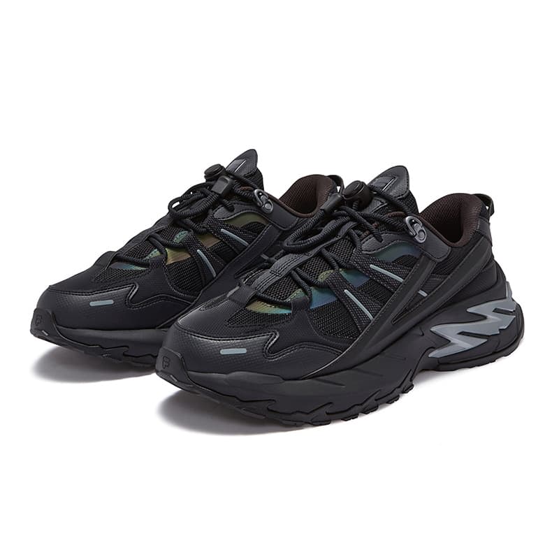 Кроссовки FILA FUSION COMET Синцзи Обувь Синтетическая кожа текстиль Низкий верх Повседневная обувь Мужская Черный Синий - изображение 3